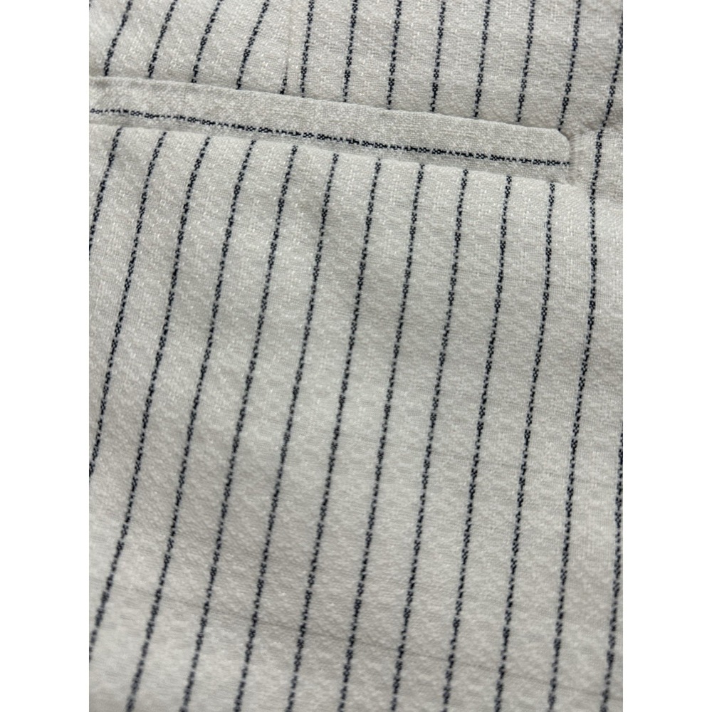 Banana Republic Shorts Womens 16  White Blue Stripes - Picture 7 of 7